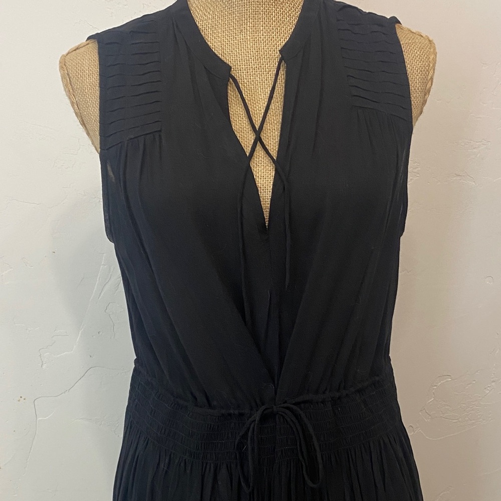 James Perse Black Sleeveless Loose Fit Dress - Picture 2 of 6